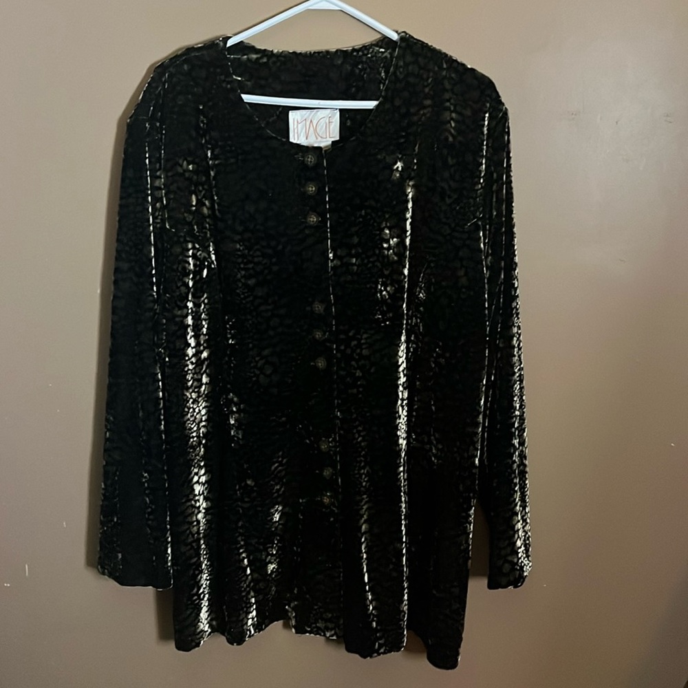 😄Plus size tunic blouse shimmering soft